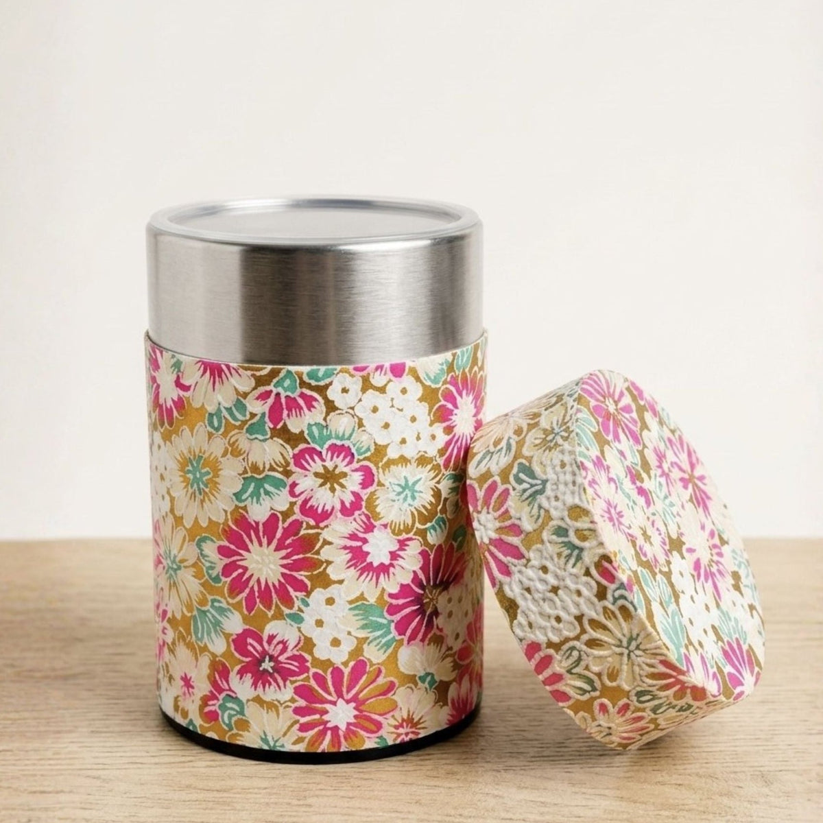 Kaori blossom Origami Tall 150g Tea Canister Ikimatcha.co